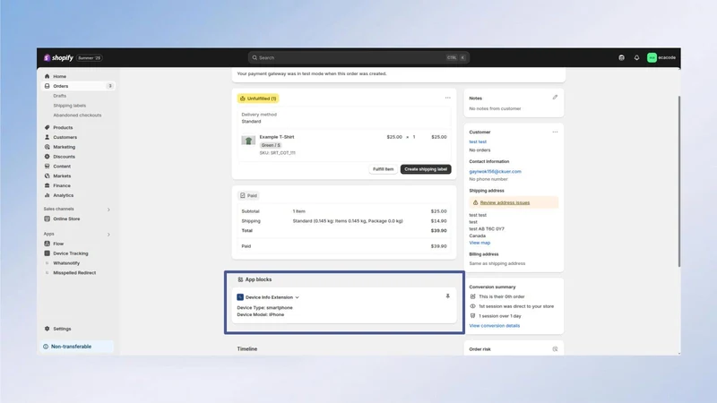 Device Tracking Extension