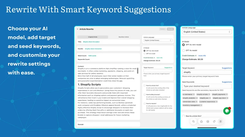 AI SEO Content Rewriter by TGL