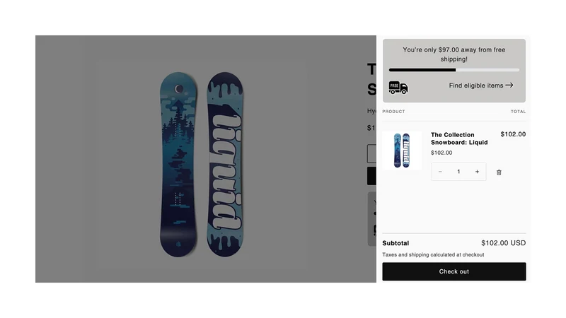 Free Shipping Bar, Upsell