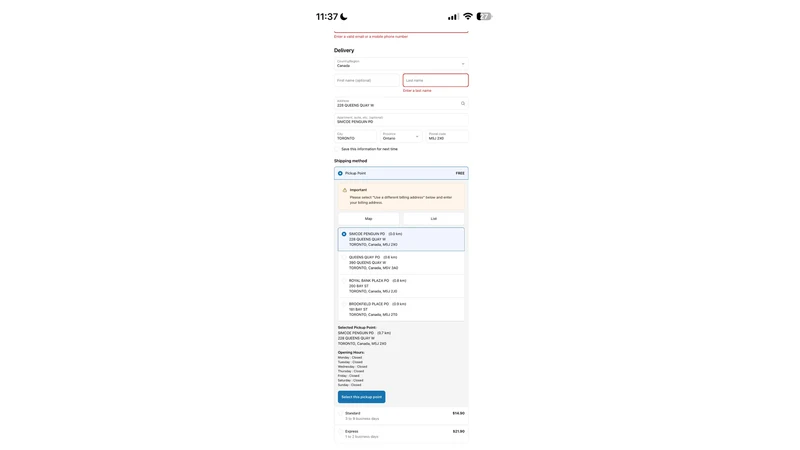 Cornerdrop Pickup Points