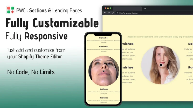 PWC: Section & Landing Pages