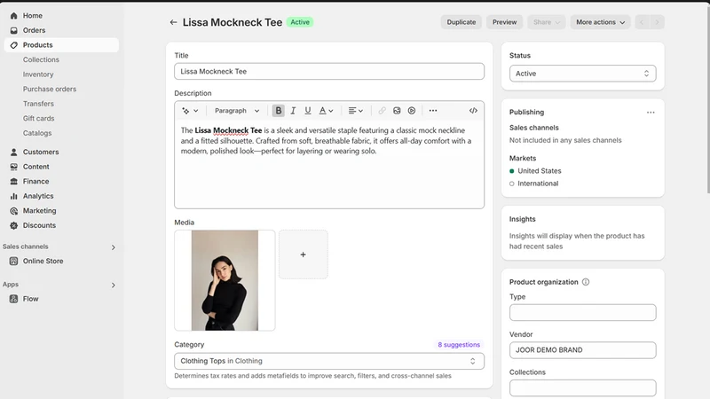 JOOR: Retailer Product Sync