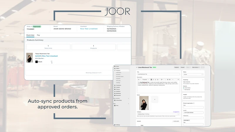 JOOR: Retailer Product Sync
