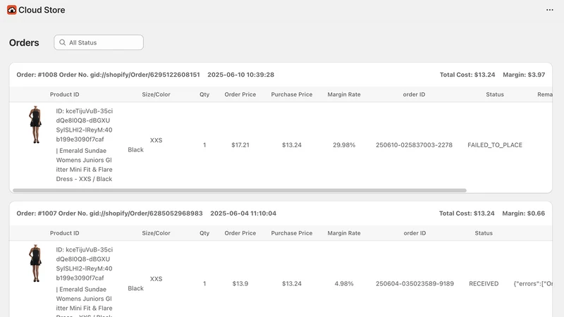 Cloud Store Dropshipping