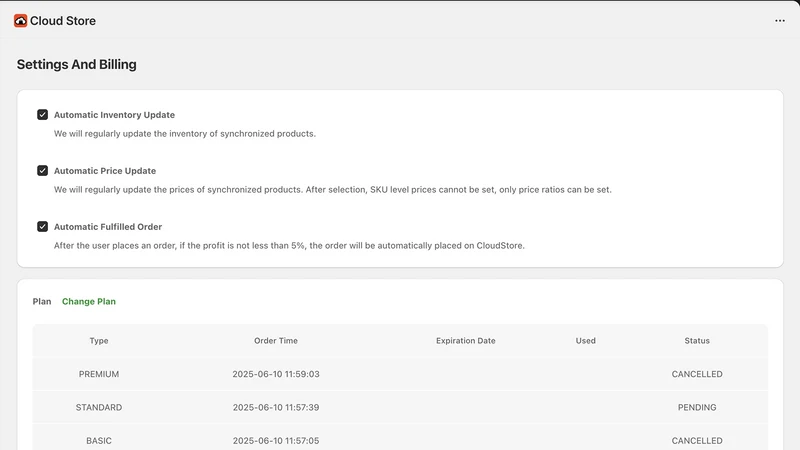 Cloud Store Dropshipping