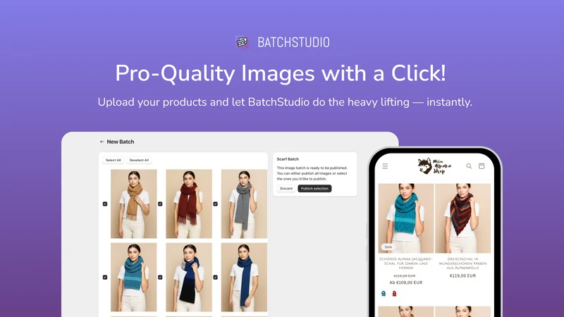 BatchStudio: AI Product Images