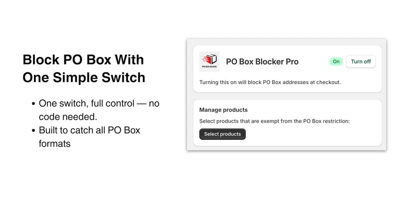 PO Box Blocker Pro