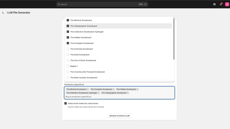 LLMs, Robots and Agents Editor
