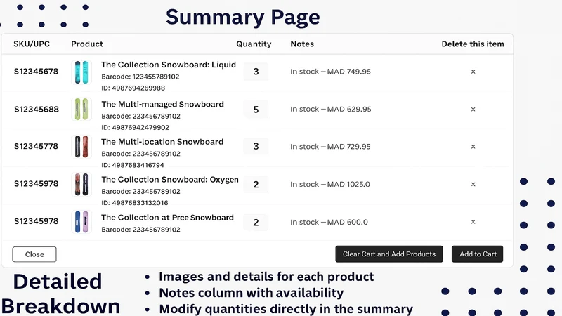 B2B Bulk Order and CSV Upload