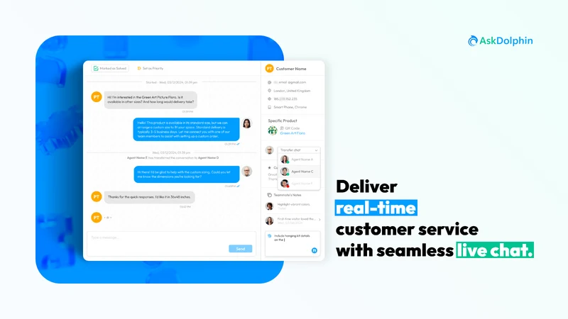 AskDolphin ‑ Live Chat & AI