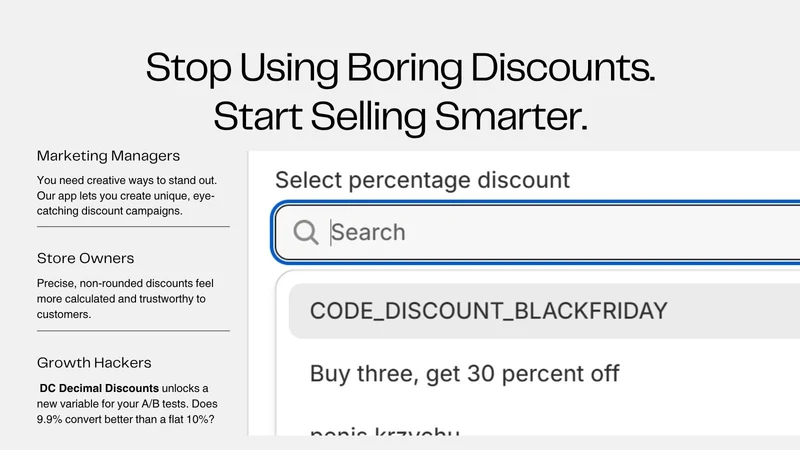 DC Decimal Discounts
