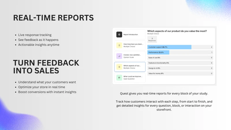 Quest Surveys & Feedback
