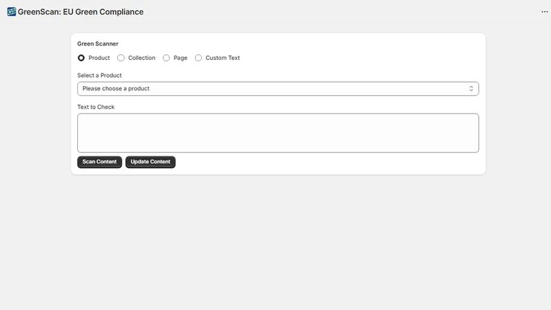 GreenScan: EU Green Checker