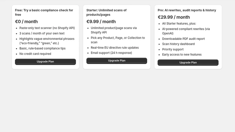 GreenScan: EU Green Checker