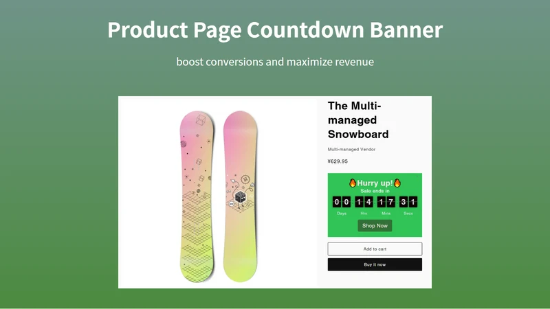 DXC: Countdown & pop‑up