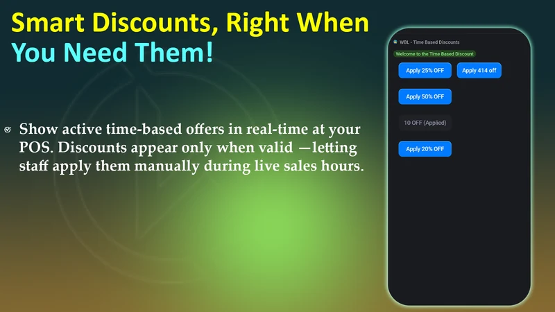 WBL ‑ Time Based Discounts