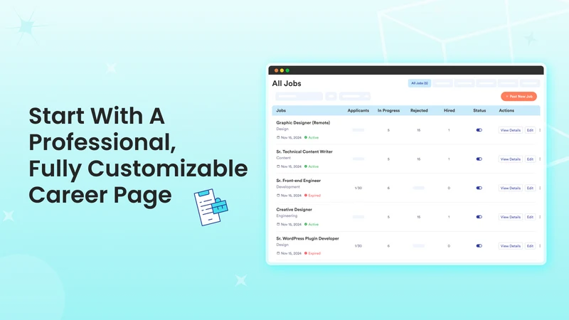 Jobly: Job Posting Career Page
