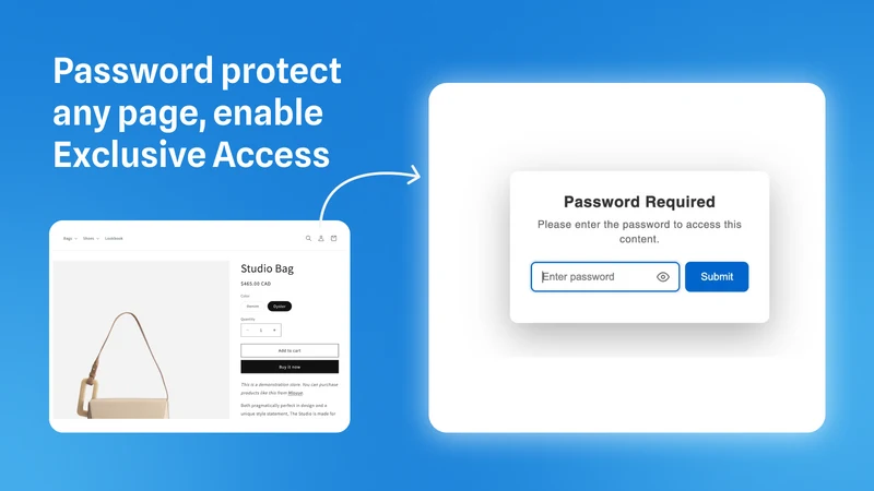 ∞ Password Page + Lock Pages