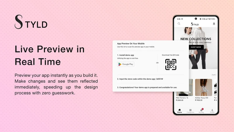 Styld ‑ Mobile App Builder