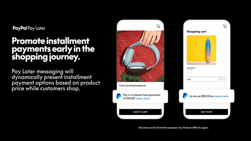 PayPal Pay Later Messaging