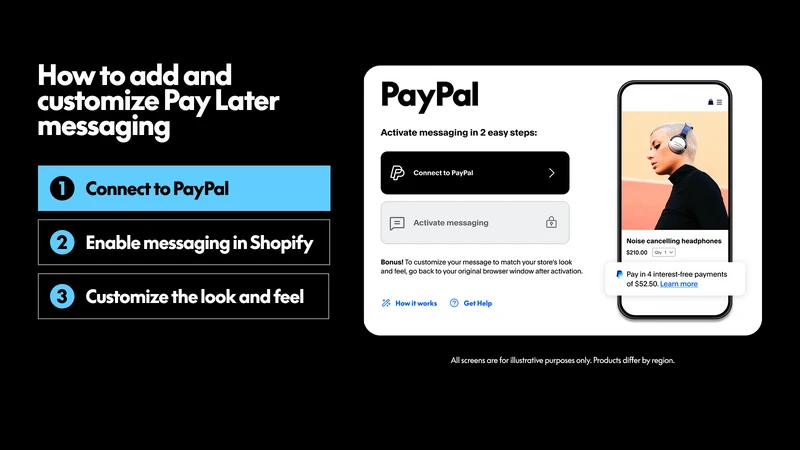 PayPal Pay Later Messaging