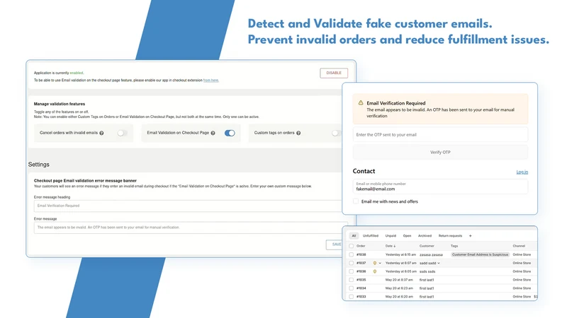 Checkout Email Validator