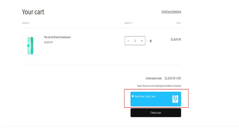 BLU ‑ Buy Now, Ship Later