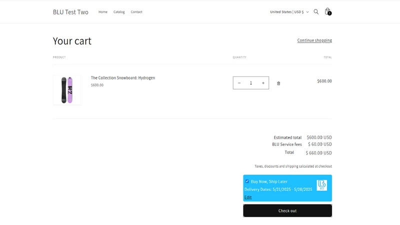 BLU ‑ Buy Now, Ship Later
