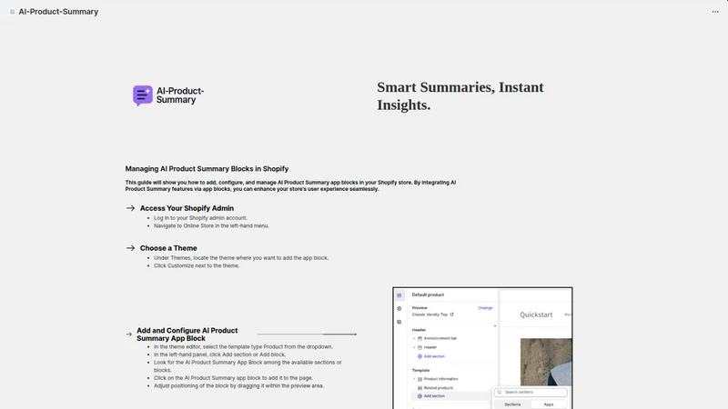 AI Product Summary
