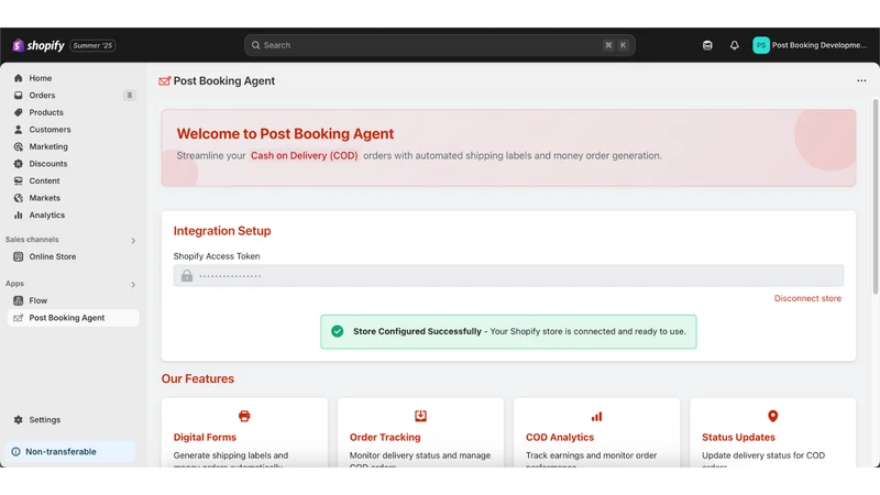 Post Booking Agent