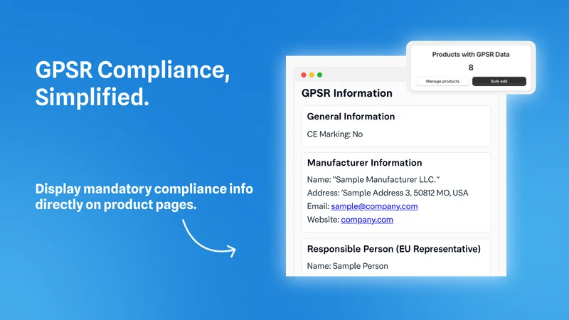 EU GPSR Compliance Manager
