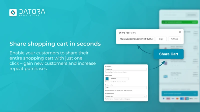 Datora | Share Cart Link