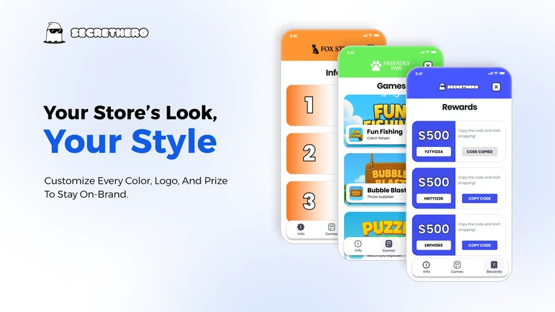 SecretHero Games & Rewards Hub