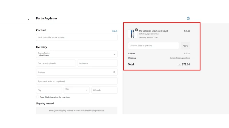 PartialPay Deposit & Split COD