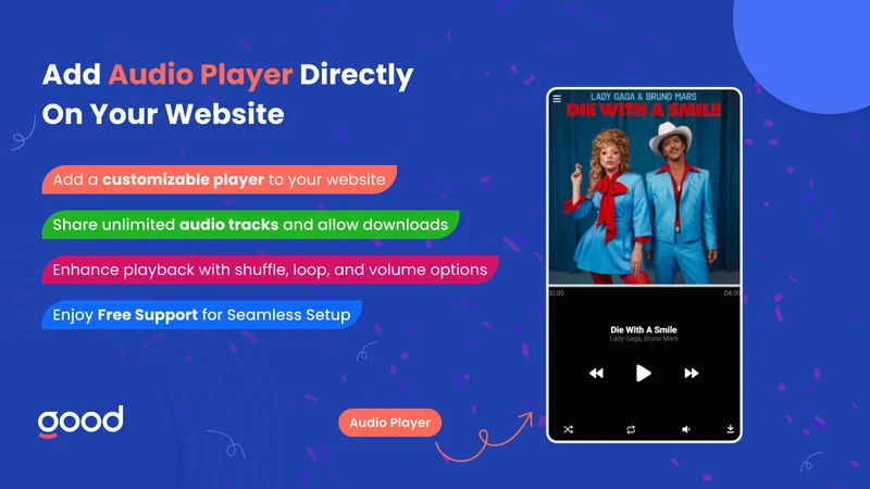 GA: Sticky Audio Player