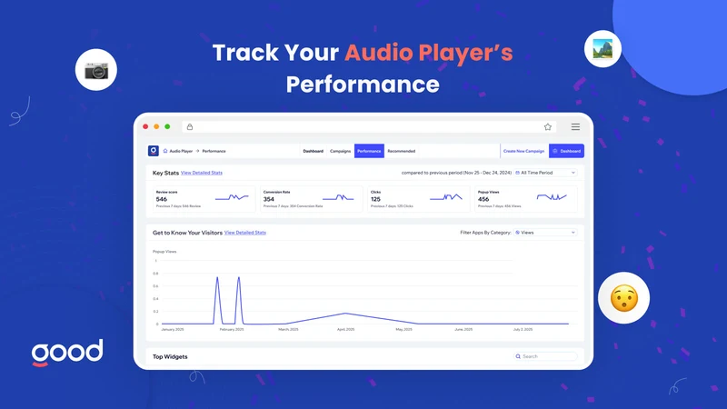 GA: Sticky Audio Player