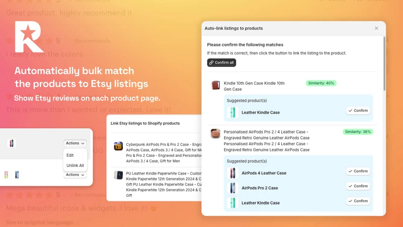 ReviewDock Etsy Reviews Syncer