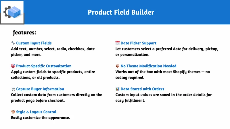 Custom Product Fields