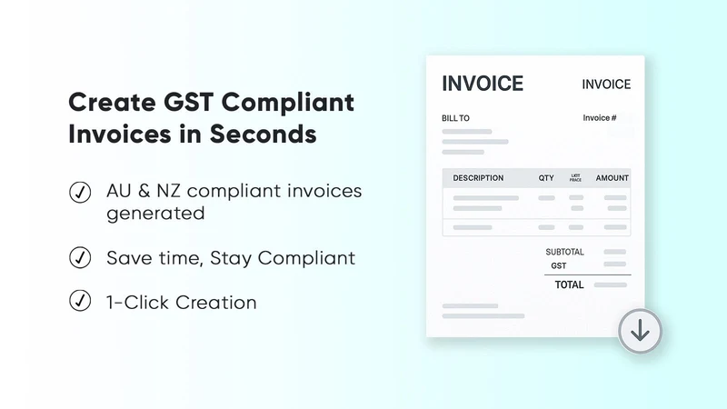 Easy GST Invoices for AU & NZ