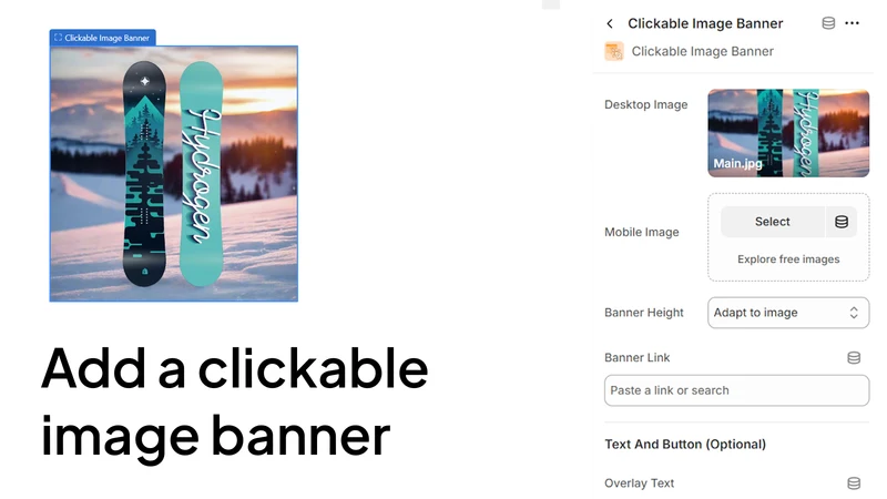 Clickable Image Banner ‑ CB