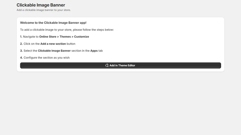 Clickable Image Banner ‑ CB