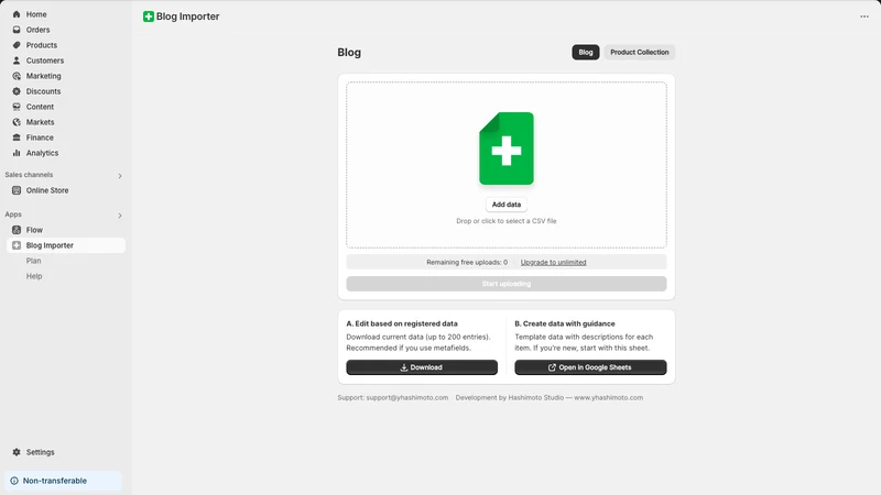 Blog Importer