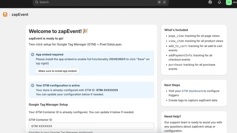 zapEvent: GTM+Pixel DataLayer