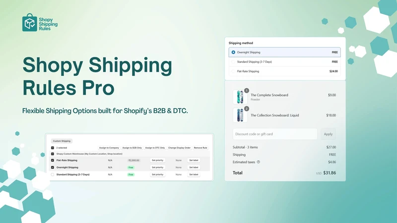 Codebeans Shipping Rules