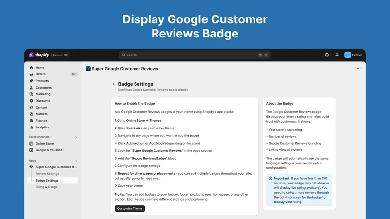 Super Google Customer Reviews