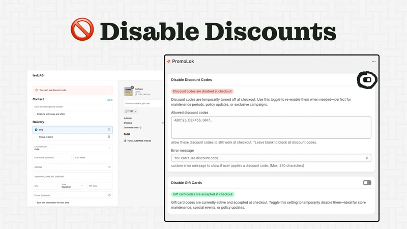 PromoLock: Discount Blocker
