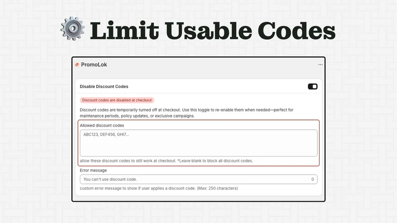 PromoLock: Discount Blocker