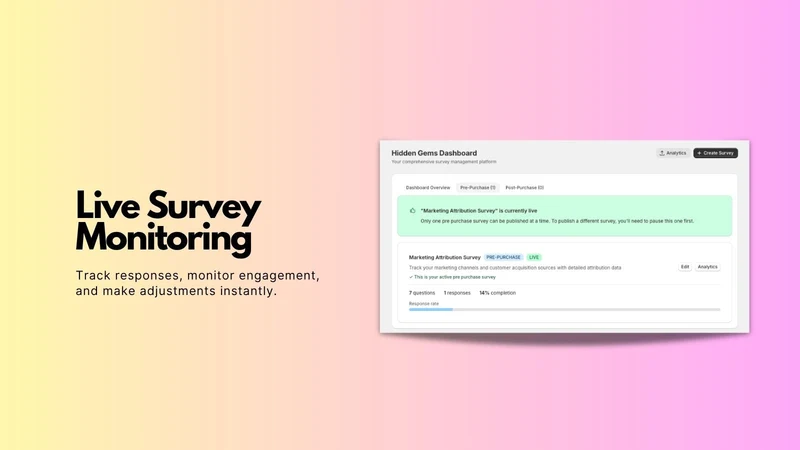 Hidden Gems ‑ Pre&Post Surveys