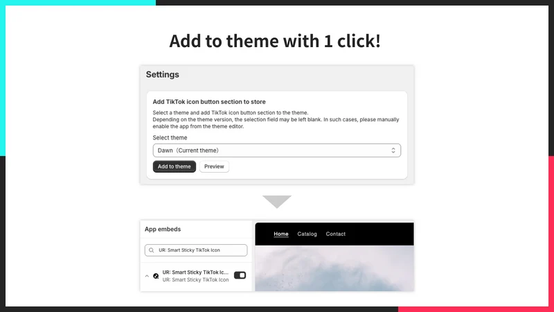 UR: Smart Sticky TikTok Icon