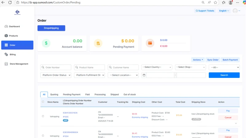 LZdropshipping